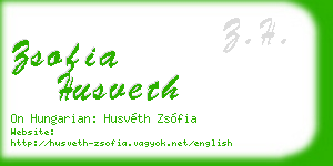 zsofia husveth business card
